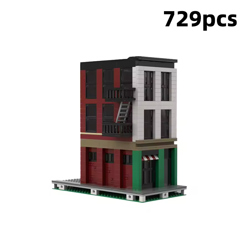 Lego Set City - Modulares Straßenansicht-Diorama Erwachsenen-Bausteinset MOC New York