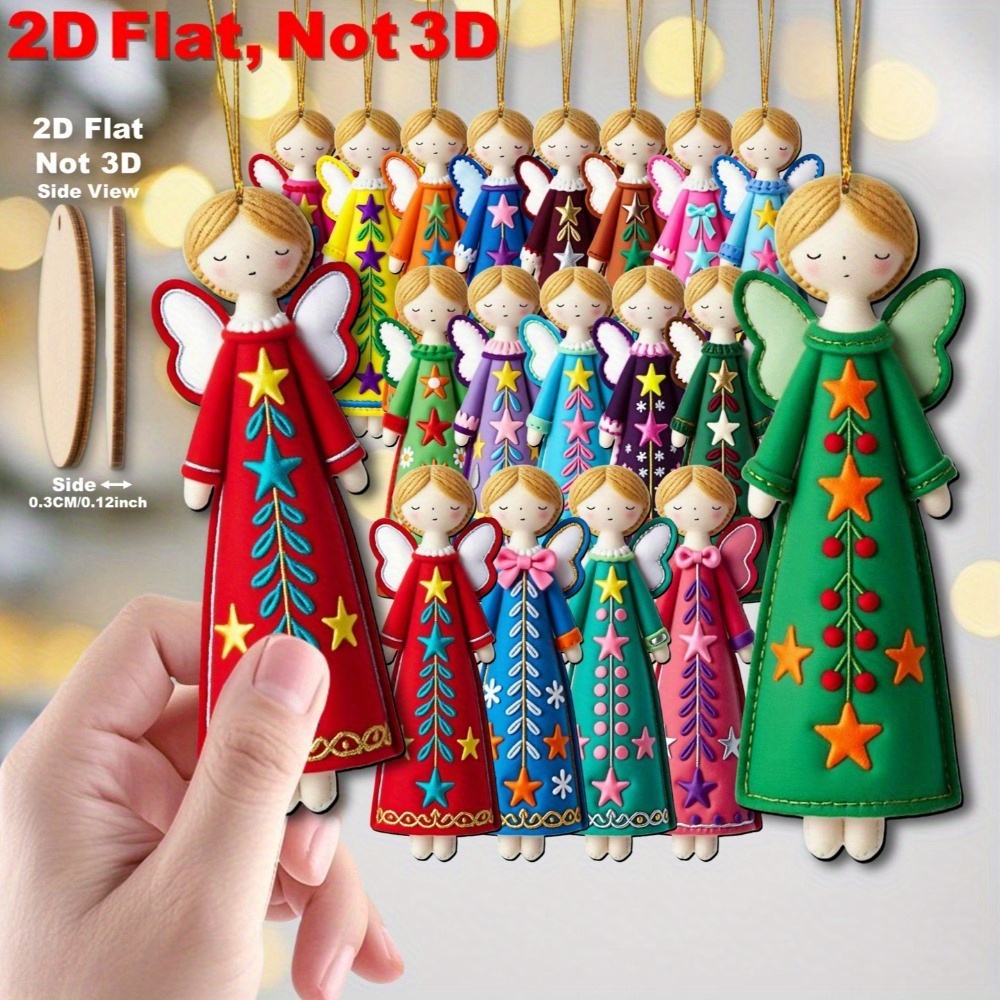 Star Tree Topper - 16 bunte Engelornamente – 4. 7