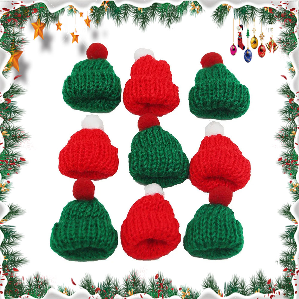 10 Stücke 3,5x5 cm Mini Weihna – Santa Hat Plush Bewertung und Preis
