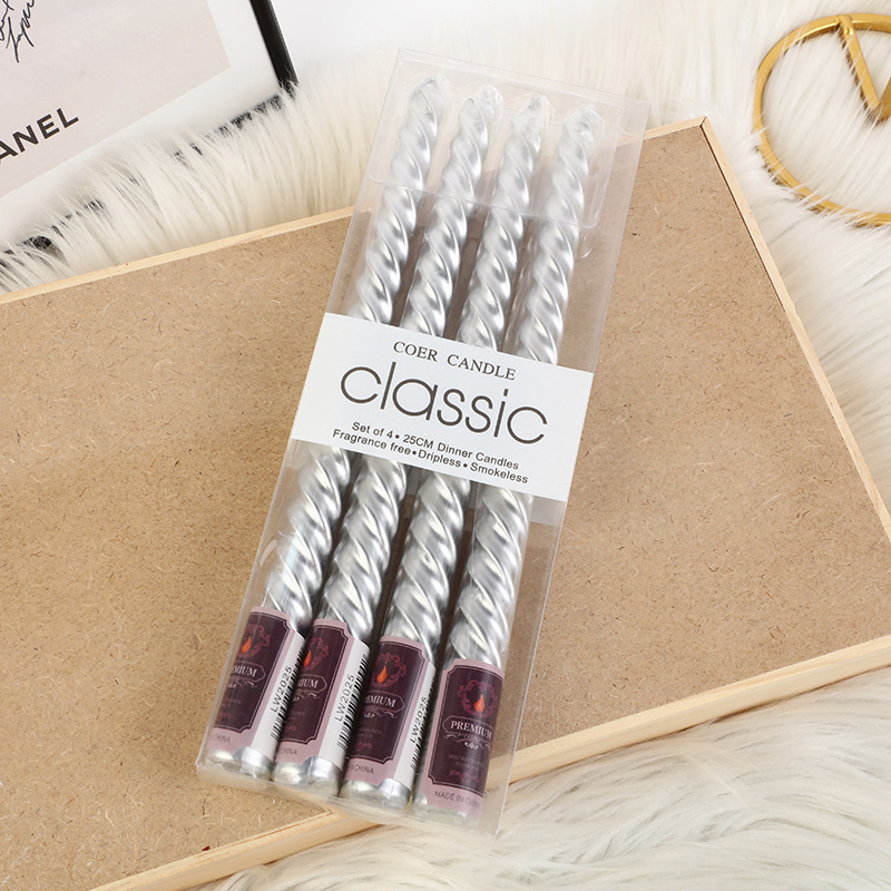 4 Stück langpolige, farbige Ke – Holiday Candle Set Bewertung und Preis