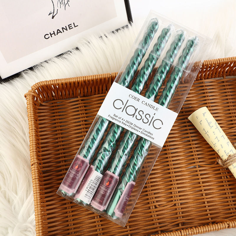 4 Stück langpolige, farbige Ke – Holiday Candle Set Bewertung und Preis