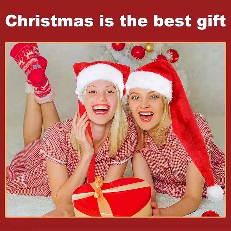 Lange Plüsch-Weihnachtsmütze a – Santa Hat Plush Bewertung und Preis