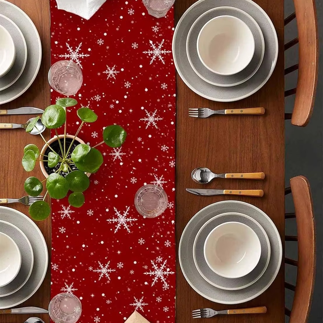Roter Tischläufer mit Weihnach – Christmas Table Runner Bewertung und Preis