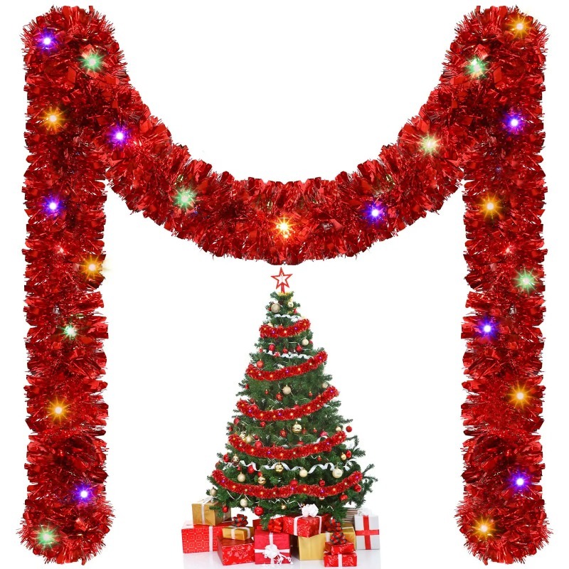 Batteriebetriebene Weihnachts- – Tinsel Garland Decoration Bewertung und Preis