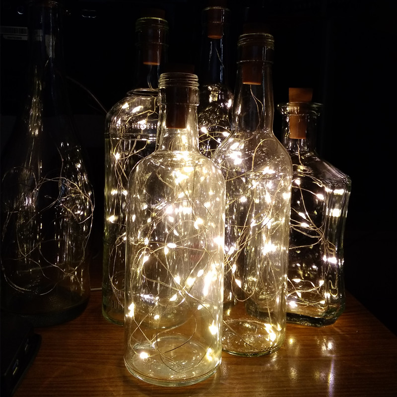 6 stücke 20led Wein Flasche mi – Led Fairy String Lights Bewertung und Preis