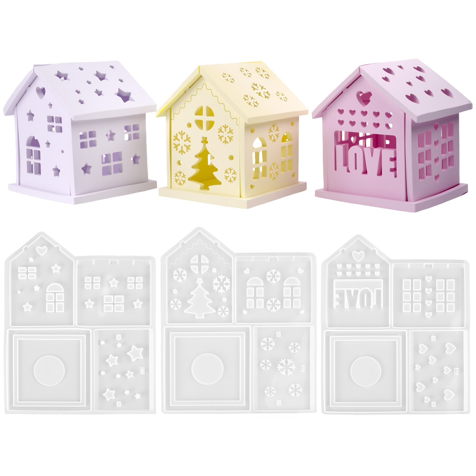 3D Haus Silikonform DIY Weihna – Holiday Candle Set Bewertung und Preis