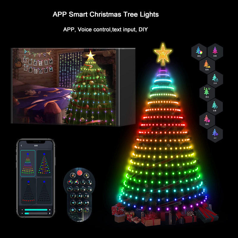 7FT 400LEDs Smart Weihnachtsba – Star Tree Topper Bewertung und Preis
