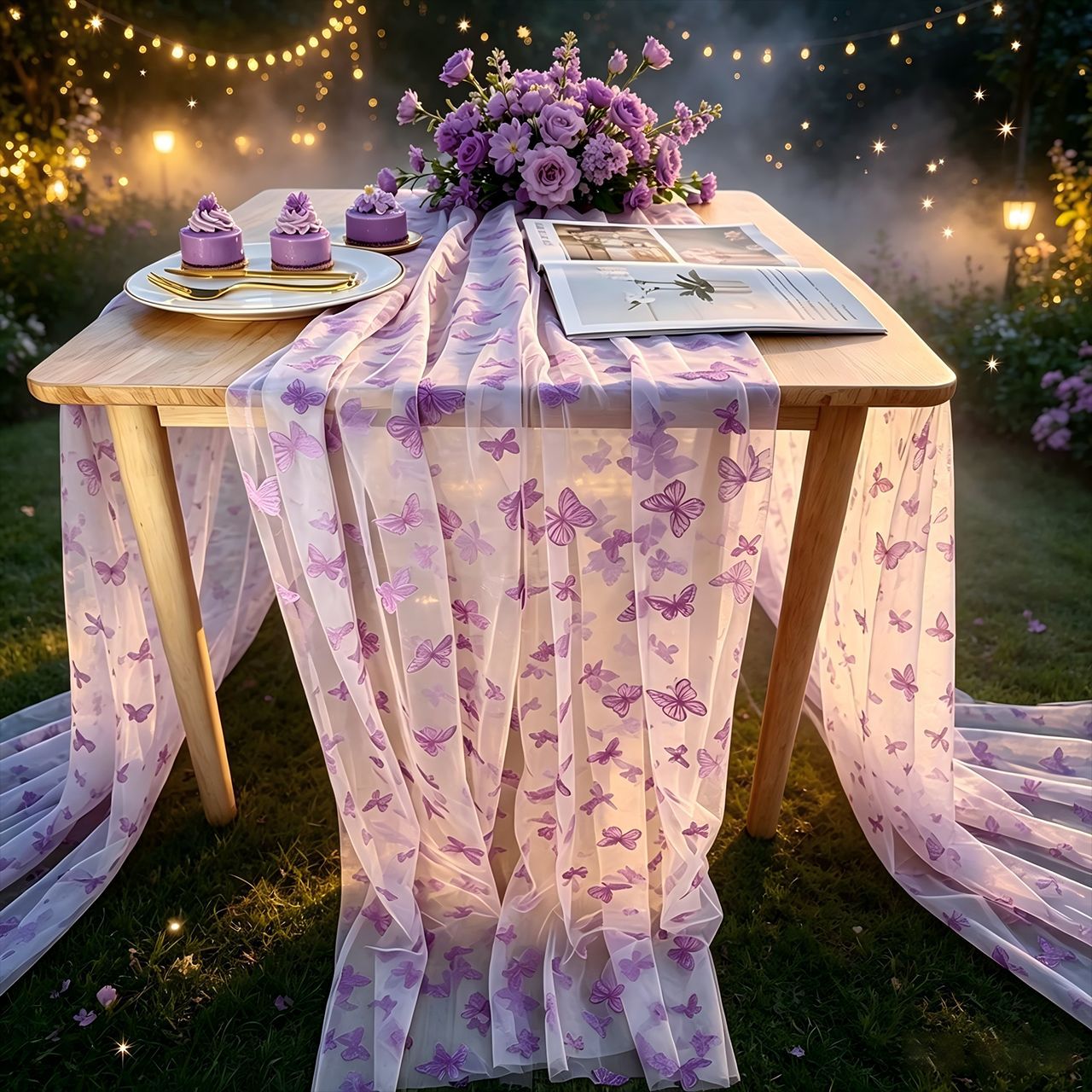 Nylon-Tüll-Tischläufer mit Sch – Christmas Table Runner Bewertung und Preis