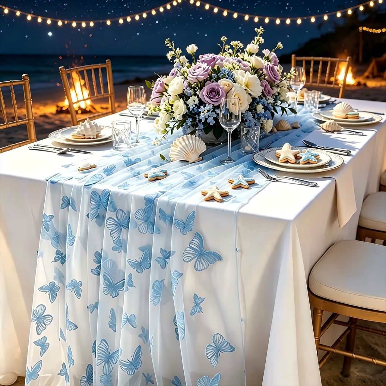 Nylon-Tüll-Tischläufer mit Sch – Christmas Table Runner Bewertung und Preis