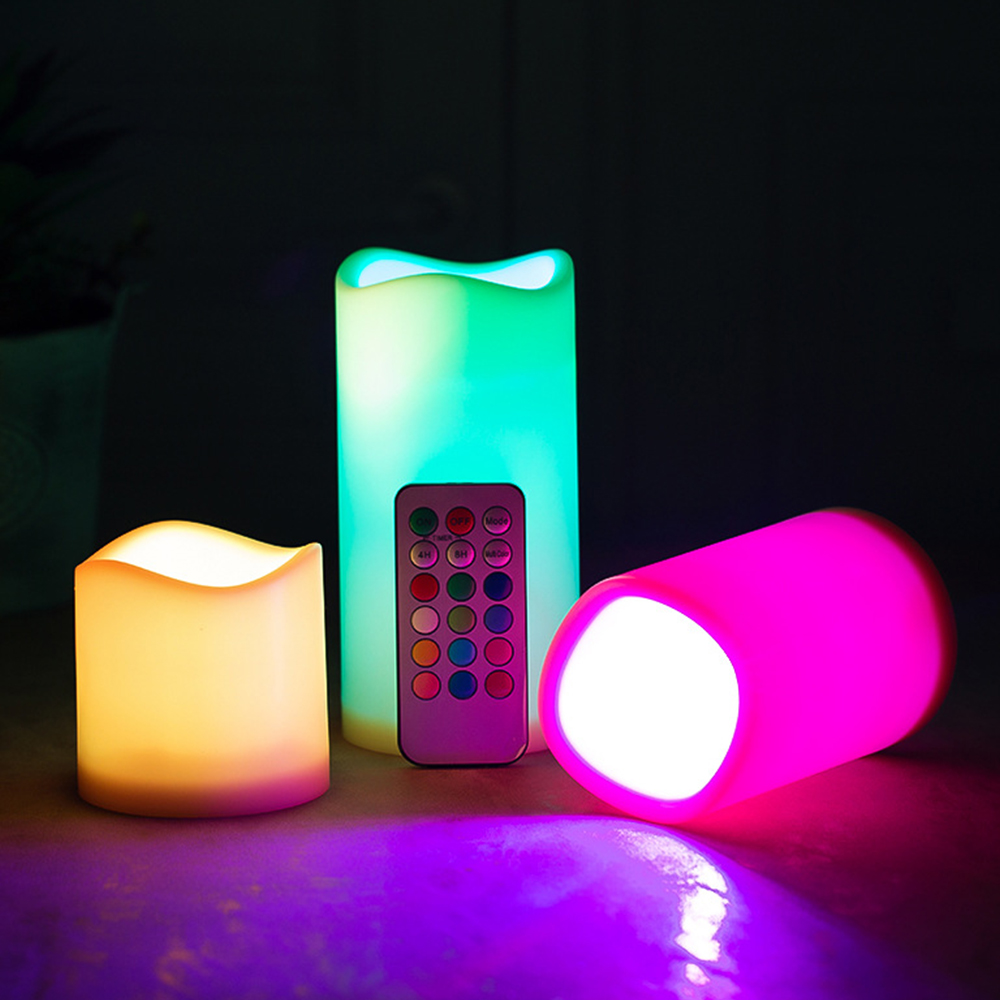 3-teiliges Set LED Flammenlose – Holiday Candle Set Bewertung und Preis
