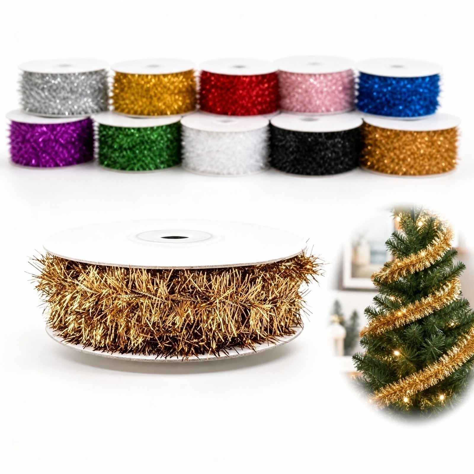 Plastikdrahtgirlande 5m Lang 9 – Tinsel Garland Decoration Bewertung und Preis