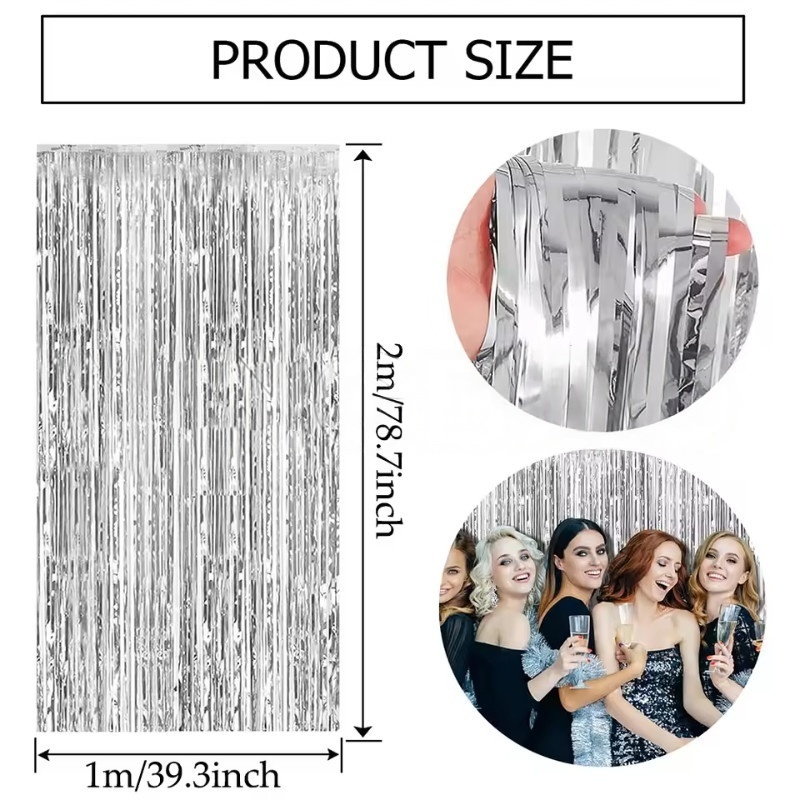 1/2/3er-Pack Glitzer-Party-Hin – Tinsel Garland Decoration Bewertung und Preis