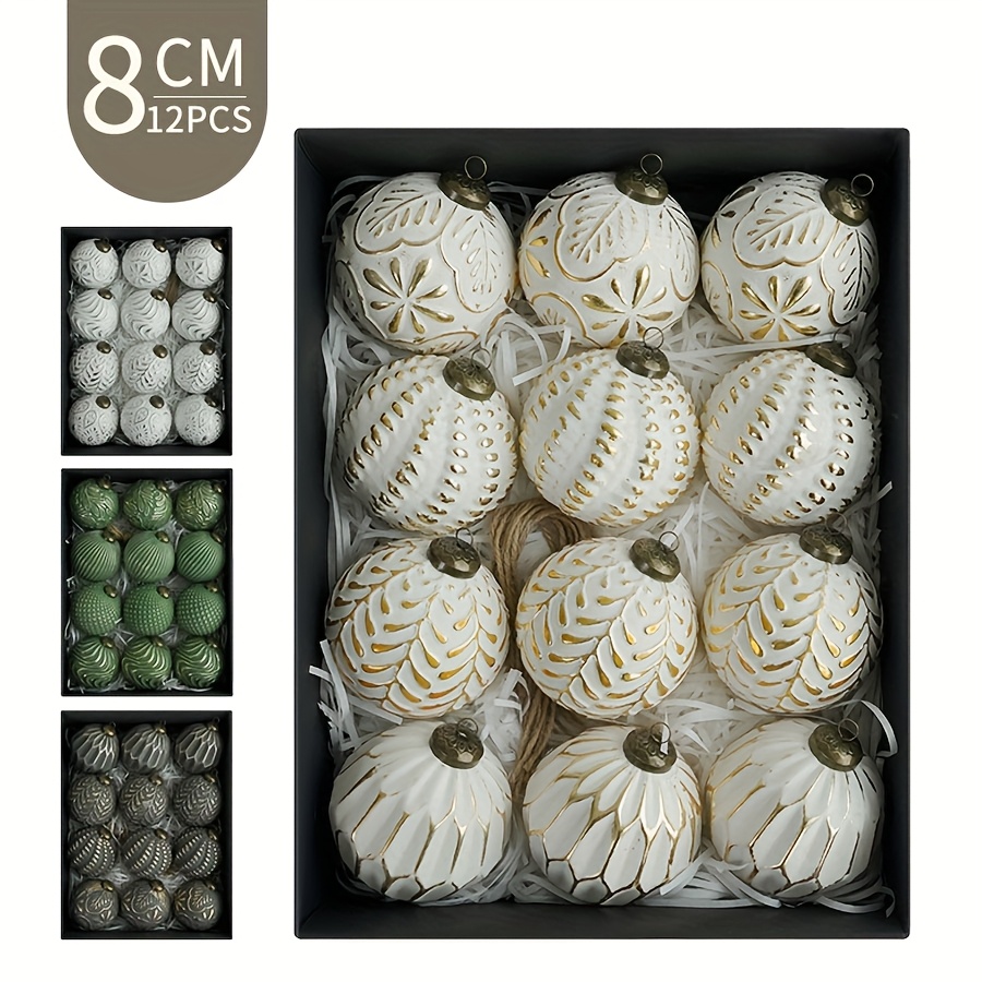 12-teiliges 8 cm antikes Kunst – Ornament Ball Set Bewertung und Preis