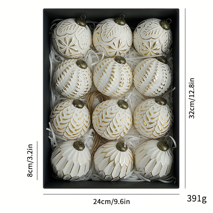 12-teiliges 8 cm antikes Kunst – Ornament Ball Set Bewertung und Preis
