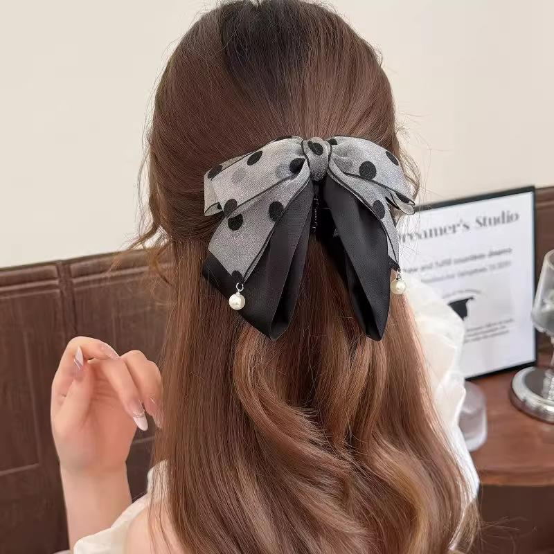 Elegante graue Haarspange mit  – Ribbon Bow Gift Bewertung und Preis