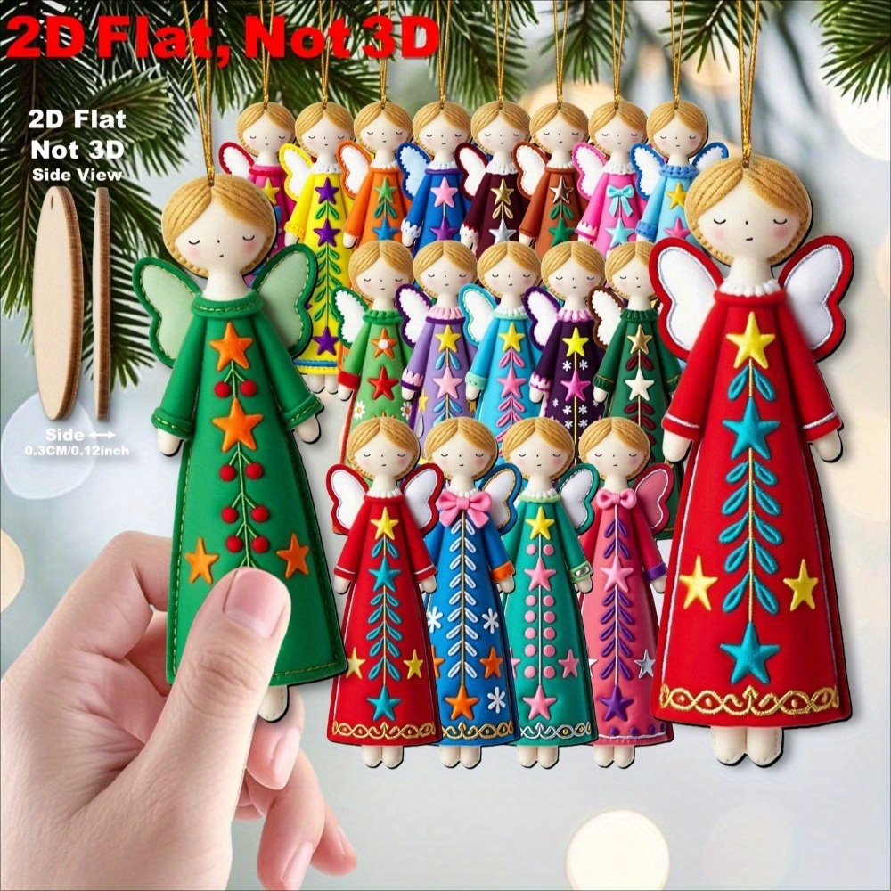 16 bunte Engelornamente – 4. 7 – Star Tree Topper Bewertung und Preis