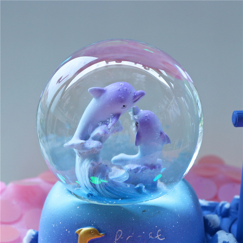 Delfin-Sanduhr-Timer Kristallk – Snow Globe Musical Bewertung und Preis