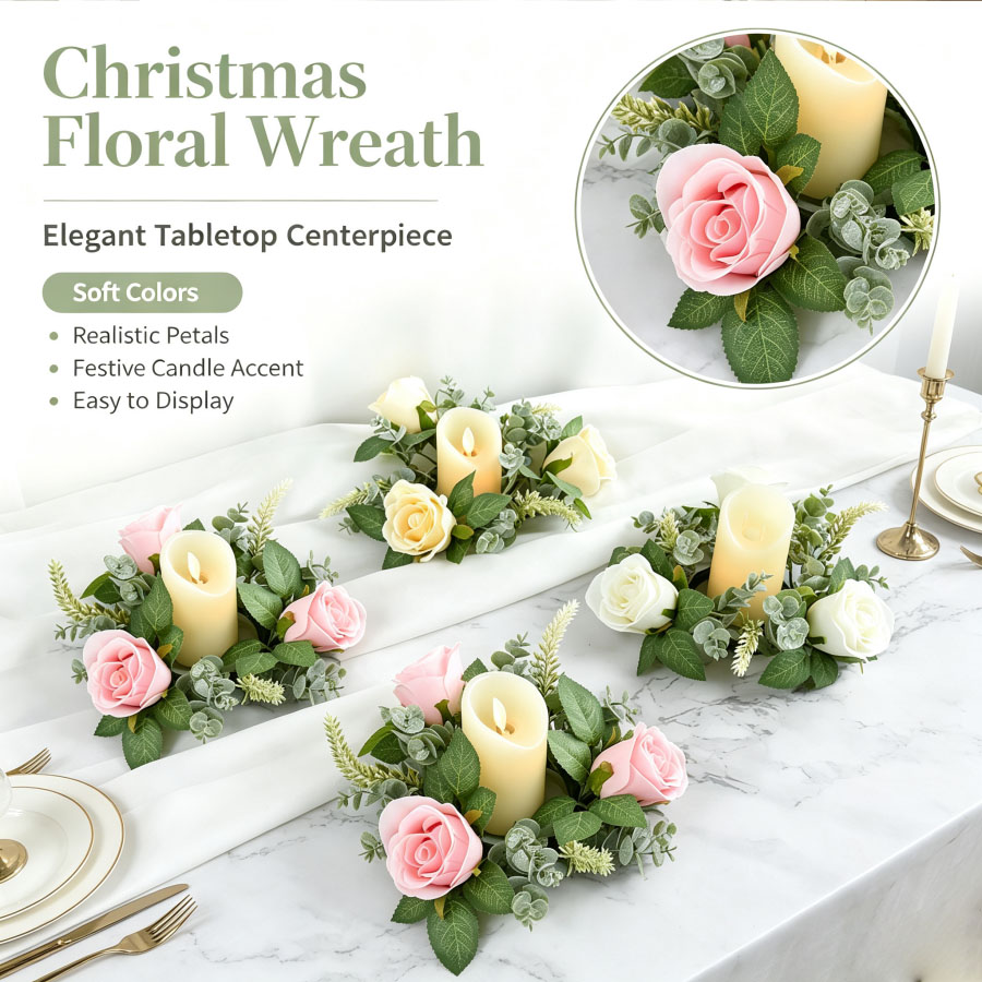 Künstlicher Rosenkranz in Form – Holiday Candle Set Bewertung und Preis